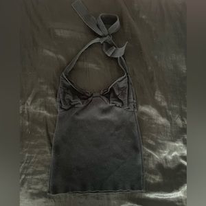 Vivienne Westwood black detail orb halter